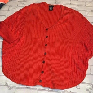 NIC + ZOE Poncho sweater size large